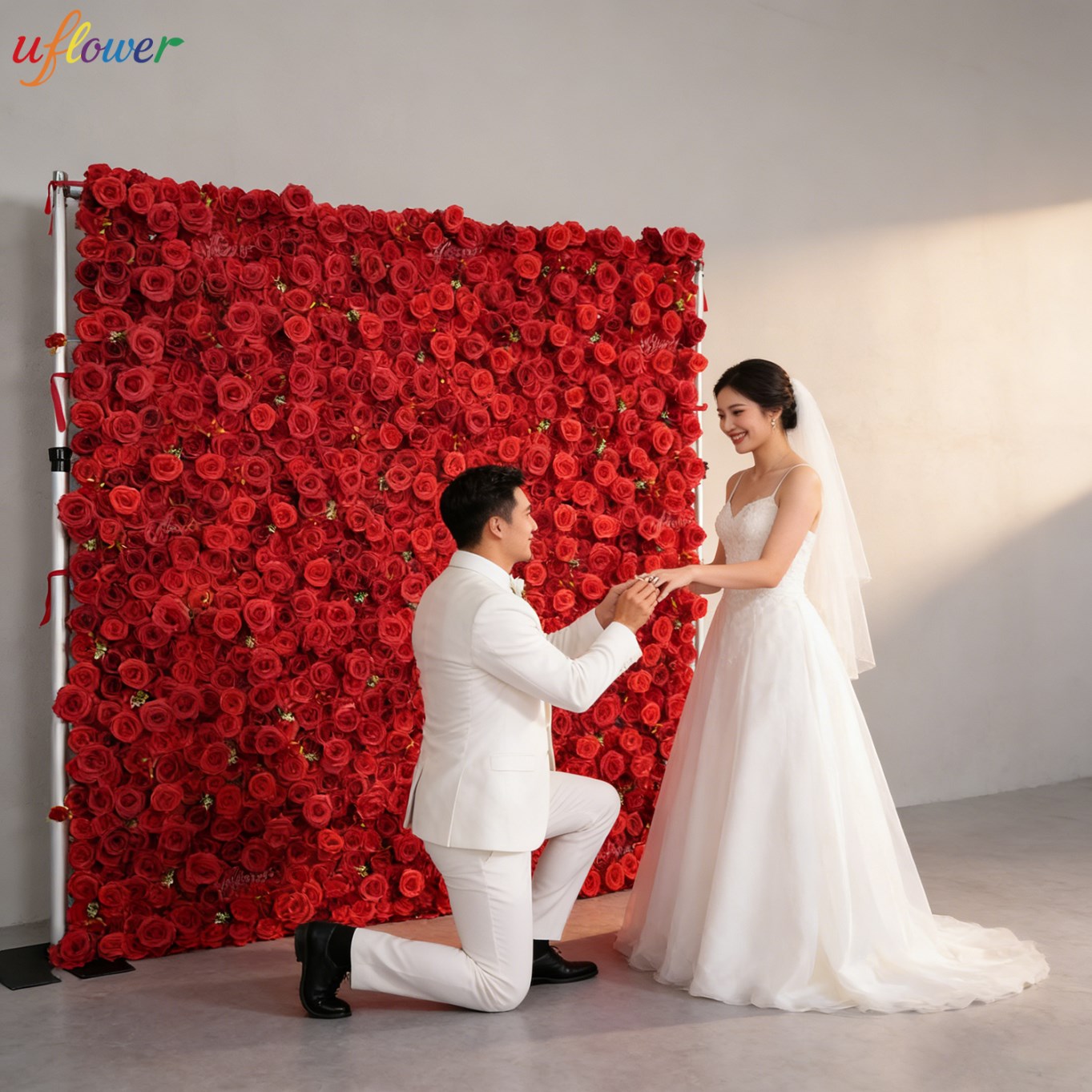 Uflower - Muro de Flores Artif - Flower Wall Panel reseña y precio