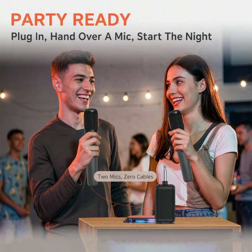 Micrófono Inalámbrico Dual de  - Event & Party Supply reseña y precio